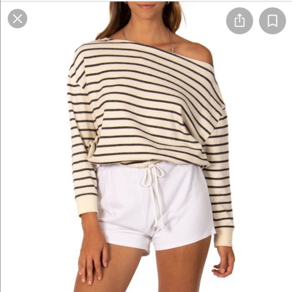 Sisstrevolution Brush It Off Crop Pullover Sz L